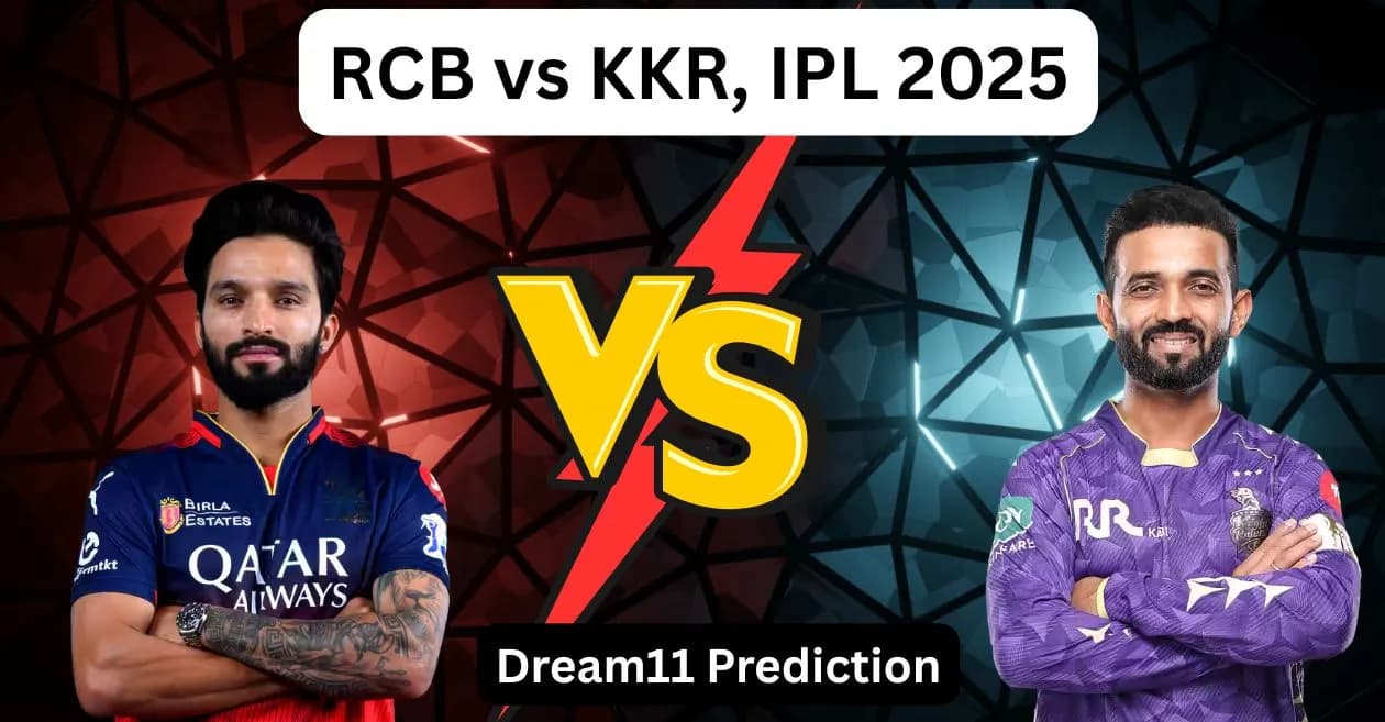 RCB vs KKR, IPL 2025: Match Prediction, Dream 11 Team, Fantasy Tips and Pitch Report | Royal Challengers Bengaluru vs Kolkata Knight Riders