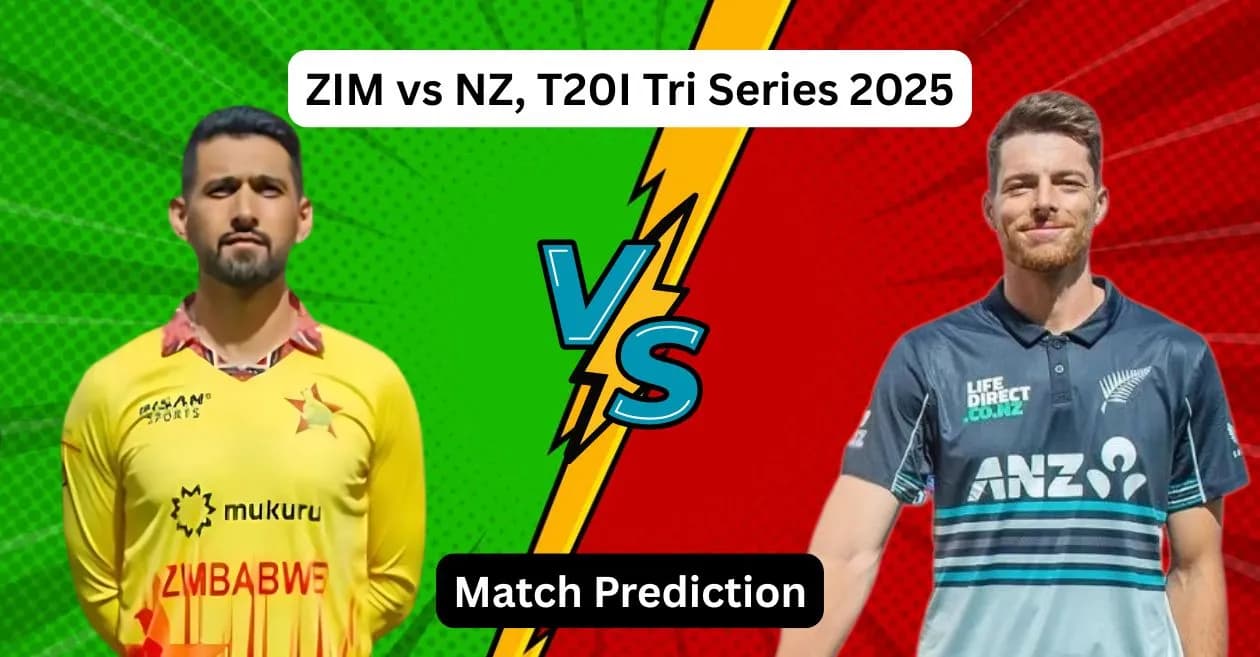 ZIM vs NZ, T20I Tri-Series 2025: Match Prediction, Dream11 Team, Fantasy Tips and Pitch Report | Zimbabwe vs New Zealand