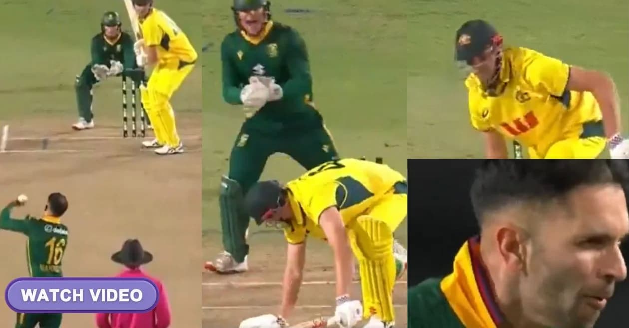 AUS vs SA : Keshav Maharaj’s rippling spell sends Cameron Green packing in maiden fifer to rock Australia in 1st ODI