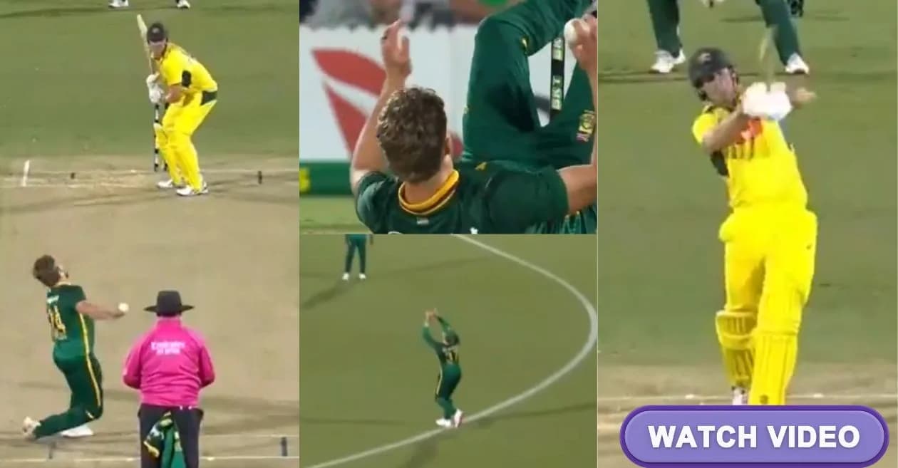 AUS vs SA : Wiaan Mulder’s scary fall turns to glory with Mitchell Marsh’s wicket in second ODI