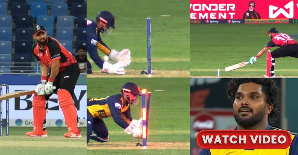 Asia Cup 2025 : Kusal Mendis’ quick recovery saves the day as Babar Hayat falls short of his crease – SL vs HK