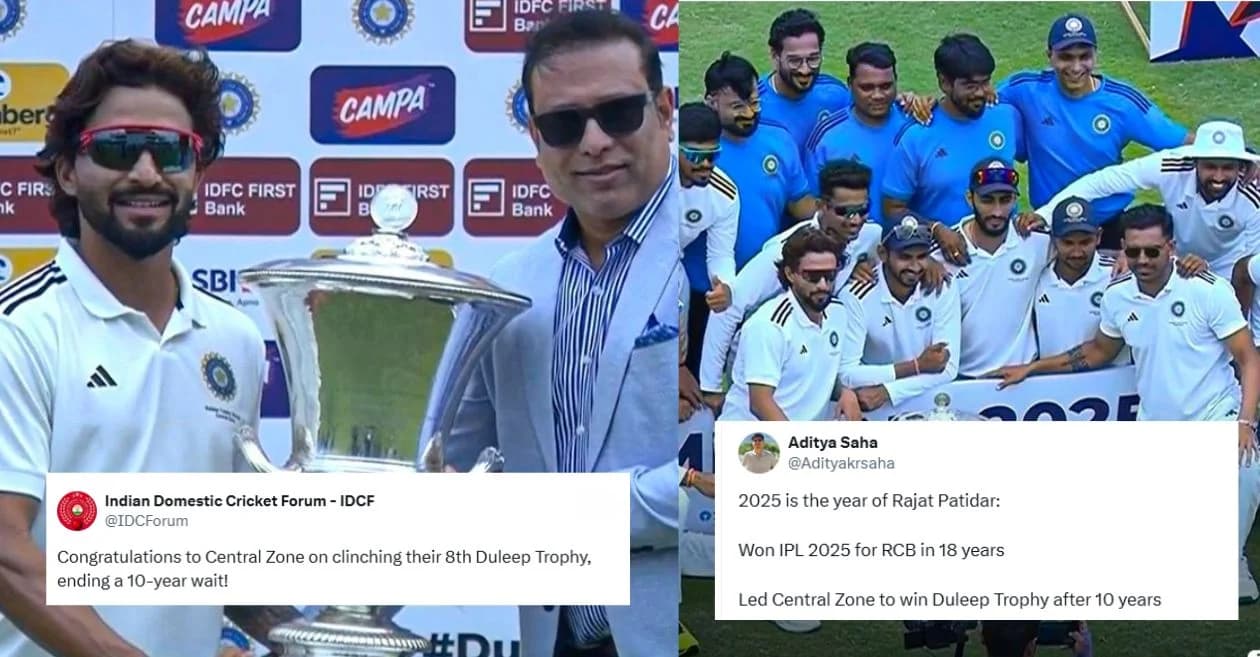 Duleep Trophy 2025 Final: Fans roar in delight as Rajat Patidar’s Central Zone thrash South Zone to win the title