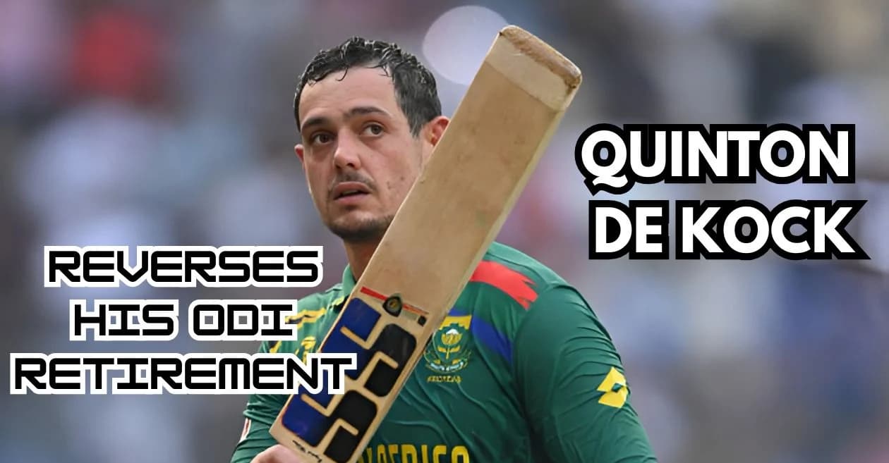 Quinton de Kock reverses his ODI retirement; South Africa announces white-ball squad for Pakistan series