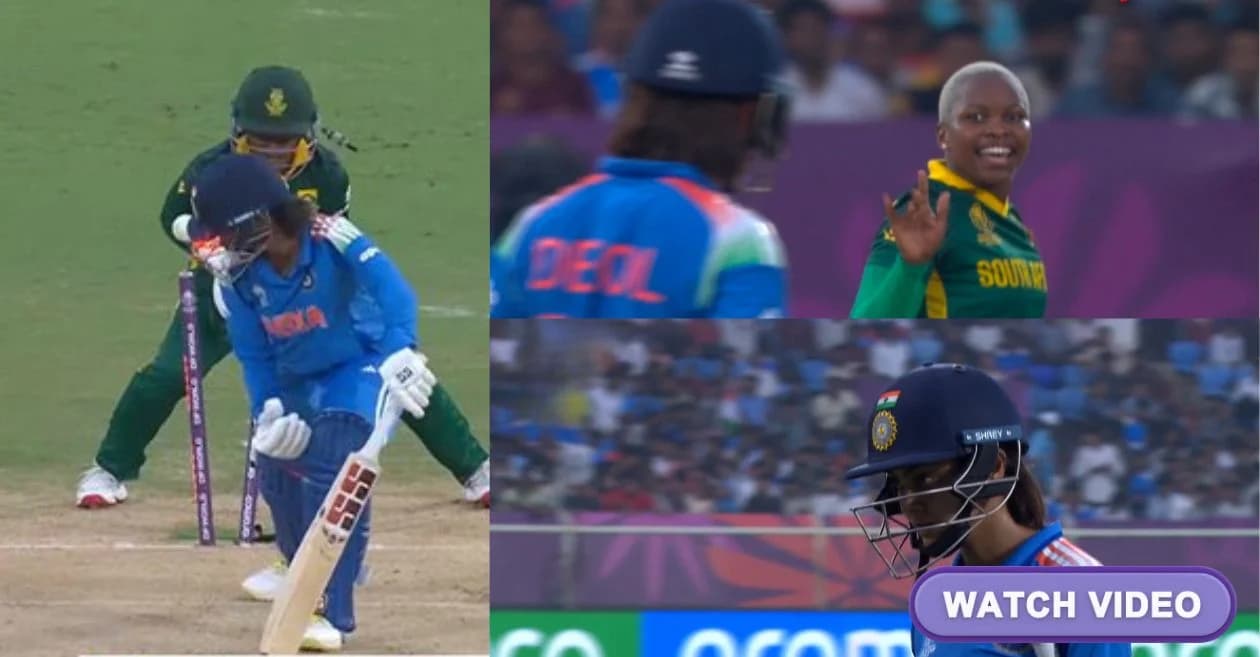 IND-W vs SA-W : Nonkululeko Mlaba delivers a jaffa and a cheeky ‘bye-bye’ to Harleen Deol in Women’s World Cup 2025