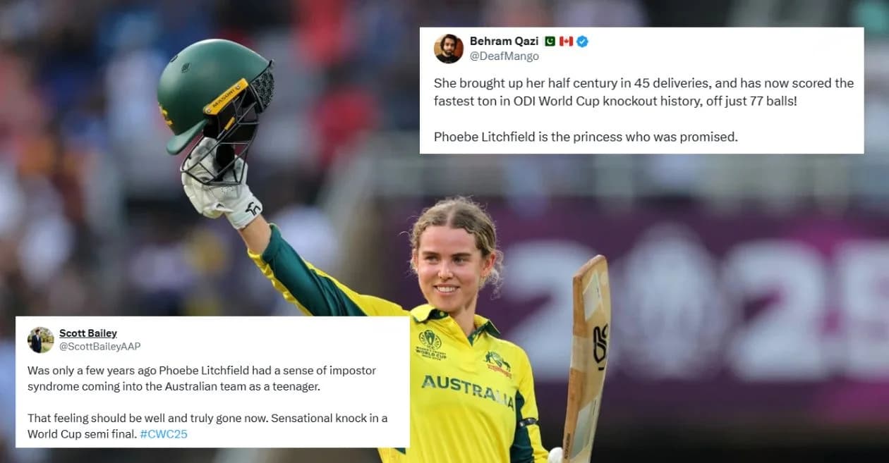 Women’s World Cup 2025: Fans erupt as Phoebe Litchfield lights up DY Patil Stadium with her historic hundred during semifinal vs Australia