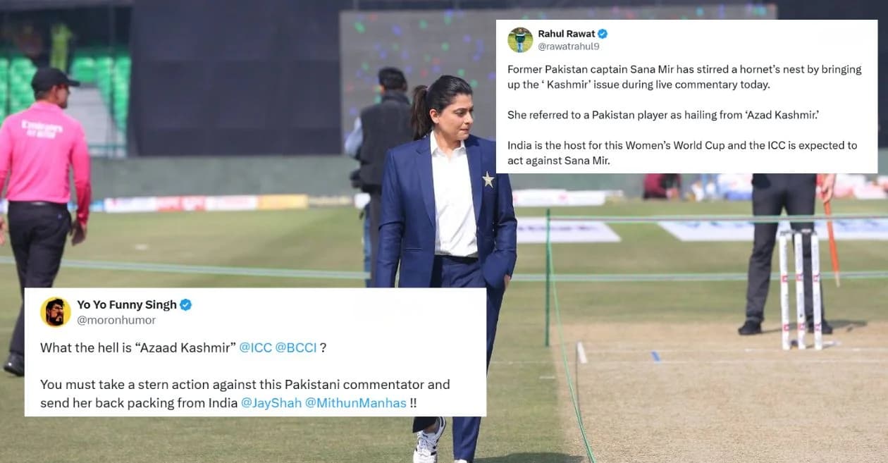 Indian fans demand action after Pakistan’s Sana Mir mentions ‘Azad Kashmir’ during PAK-W vs BAN-W Women’s World Cup 2025 game