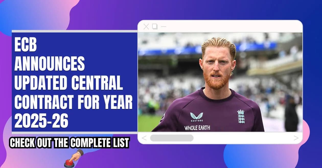 England men’s cricket 2025-26 central contracts: ECB unveils the complete updated list of 30 players