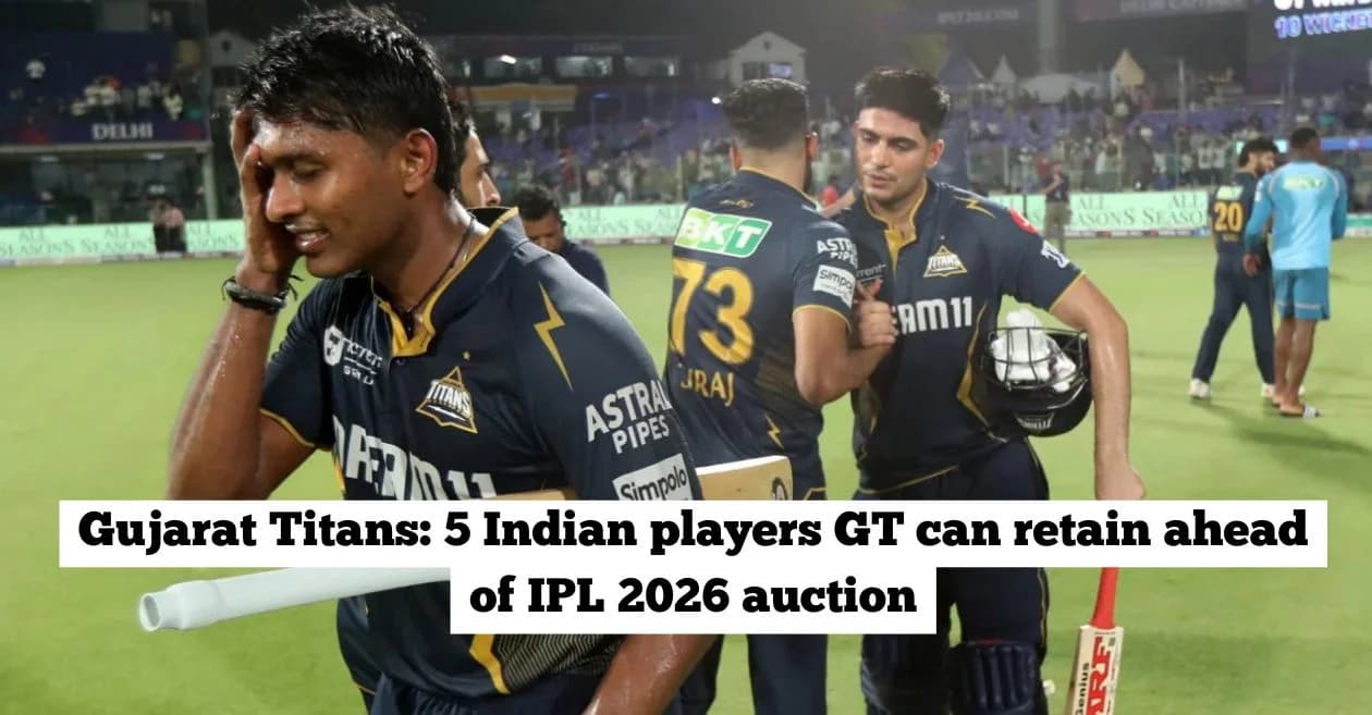 Gujarat Titans: 5 Indian players GT can retain ahead of IPL 2026 auction