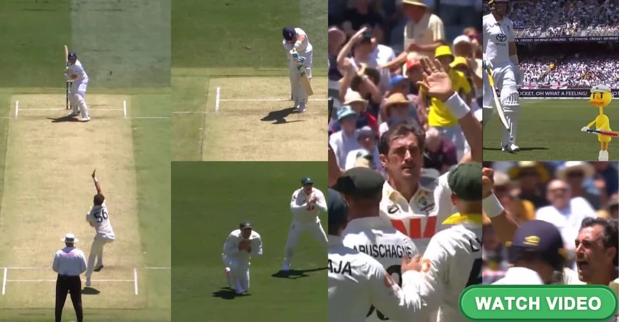 AUS vs ENG : Joe Root’s struggles in Australia continue as Mitchell Starc bags 100th Ashes wicket on Day 1 of Perth Test