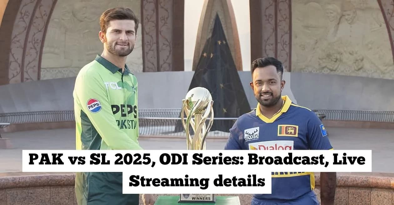 PAK vs SL 2025, ODI Series: Broadcast, Live Streaming details – When and where to watch in Pakistan, Sri Lanka, UK, USA & other countries