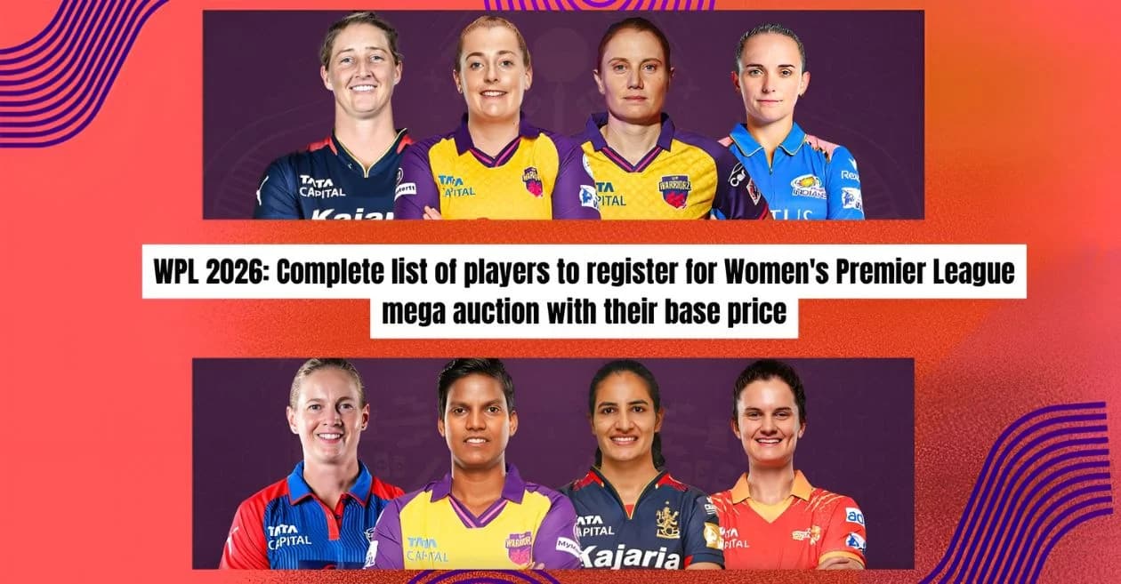 WPL 2026: Complete list of players to register for Women’s Premier League mega auction with their base price
