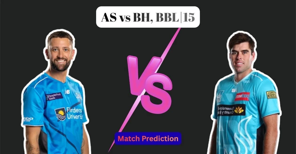 AS vs BH, BBL|15, Match Prediction: Who will win today’s game between Adelaide Strikers and Brisbane Heat?