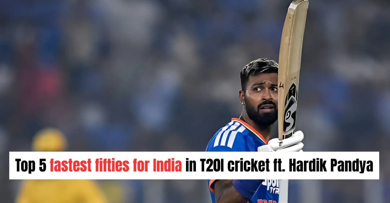 Top 5 fastest fifties for India in T20I cricket ft. Hardik Pandya – IND vs SA
