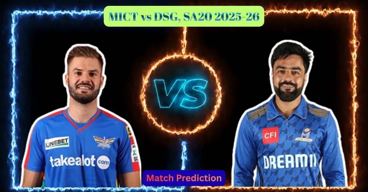 MICT vs DSG, SA20 2025-26, Match Prediction: Who will win today’s game between MI Cape Town and Durban Super Giants?