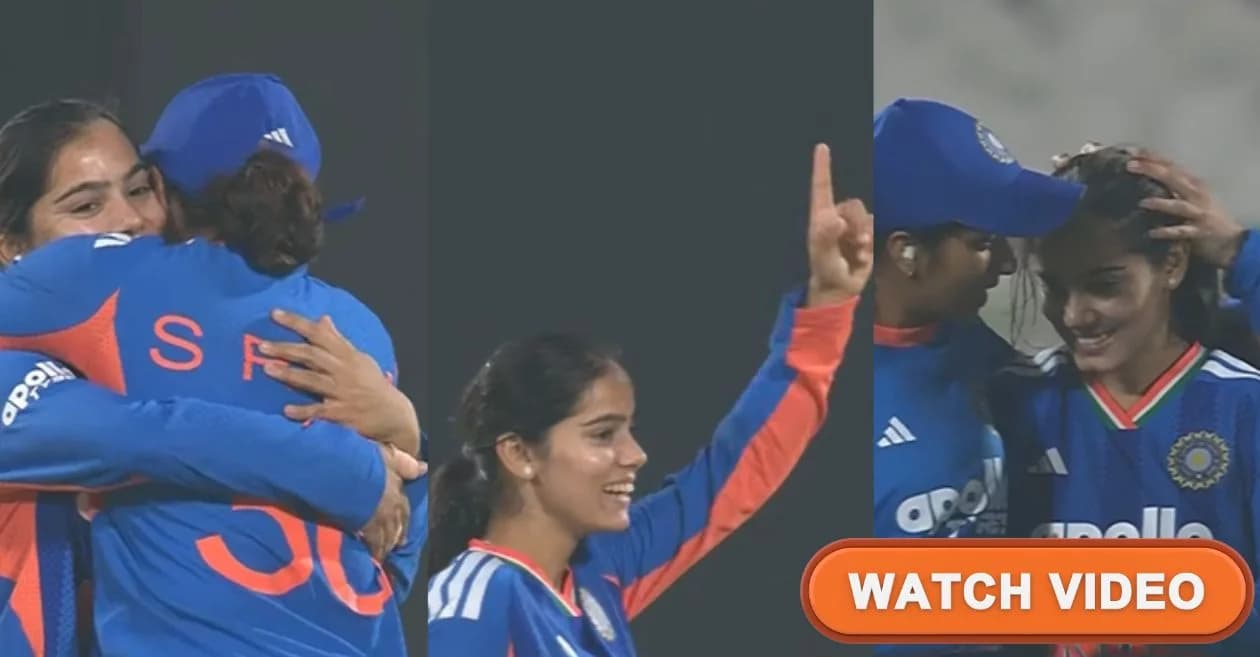 IND-W vs SL-W : Vaishnavi Sharma removes Nilakshika Silva to bags her maiden international wicket during 2nd T20I