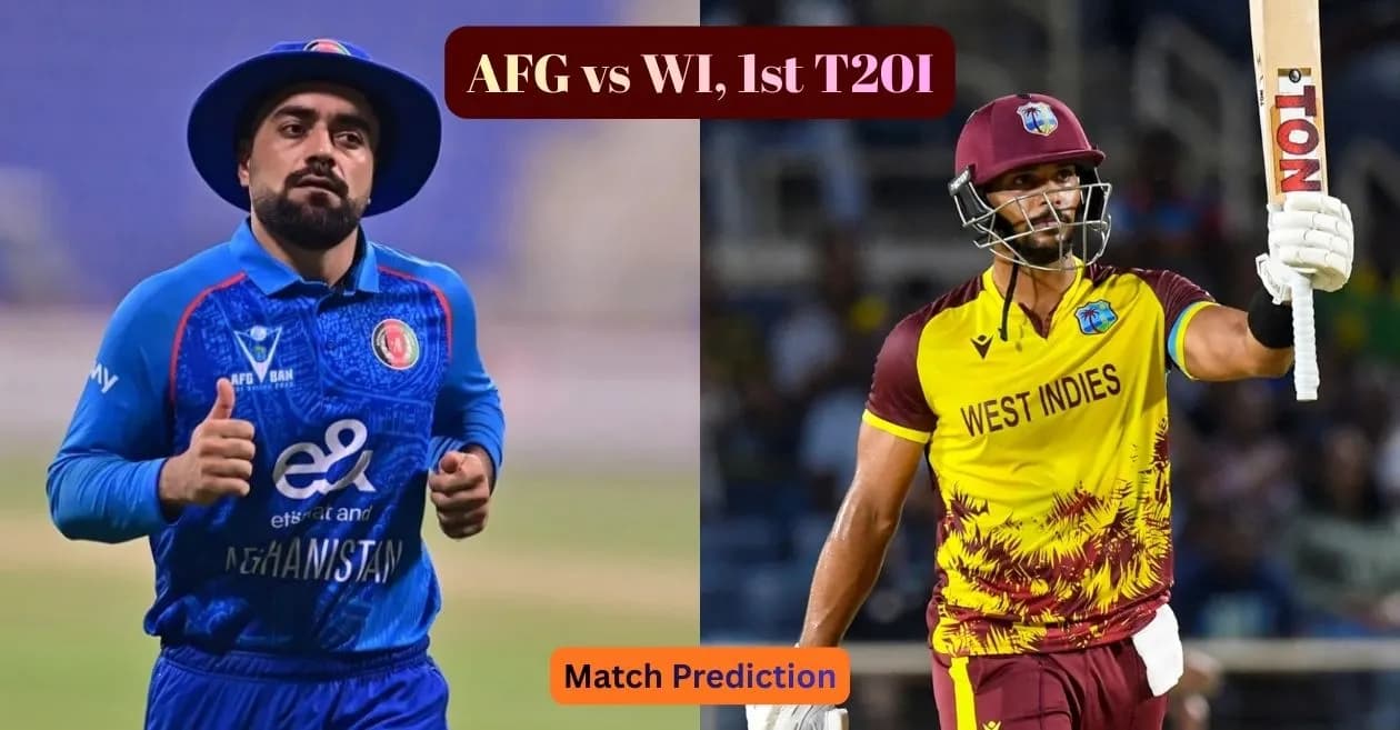 AFG vs WI, 1st T20I, Match Prediction: Who will win today’s game between Afghanistan and West Indies?