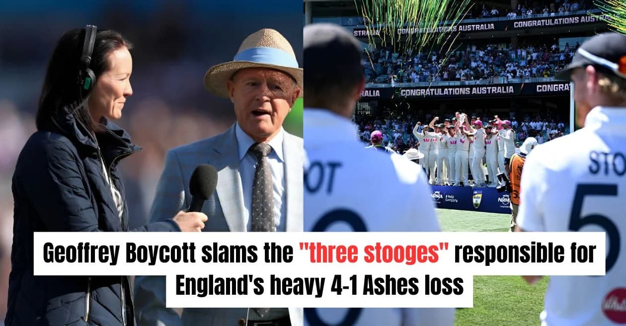 ‘Three stooges’: Geoffrey Boycott identifies the key figures behind England’s disastrous 4-1 Ashes defeat