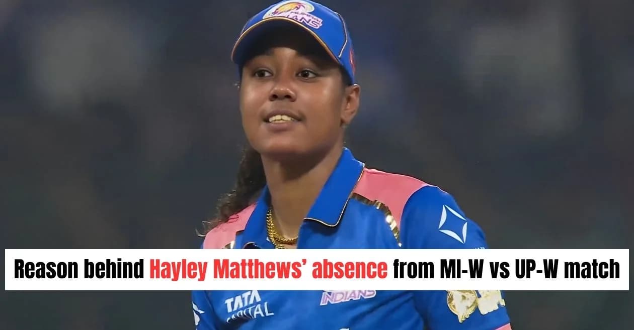 WPL 2026: Here’s why Hayley Matthews is not playing today’s MI-W vs UP-W match