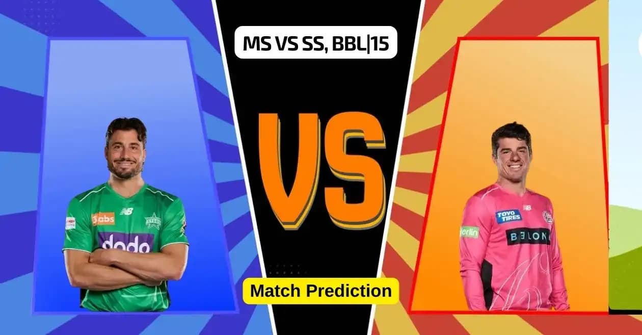 MS vs SS, BBL|15, Match Prediction: Who will win today’s game between Melbourne Stars and Sydney Sixers?