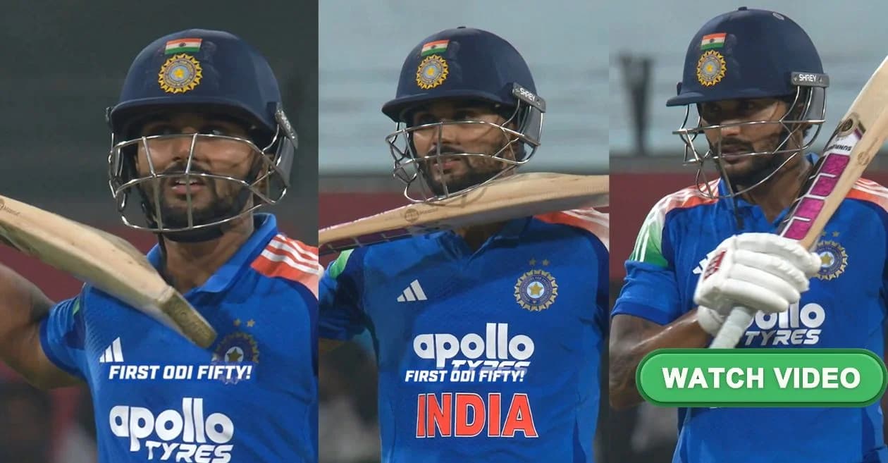 IND vs NZ : ‘Pushpa’ fever hits Indore as Nitish Kumar Reddy unleashes iconic celebration after maiden ODI fifty