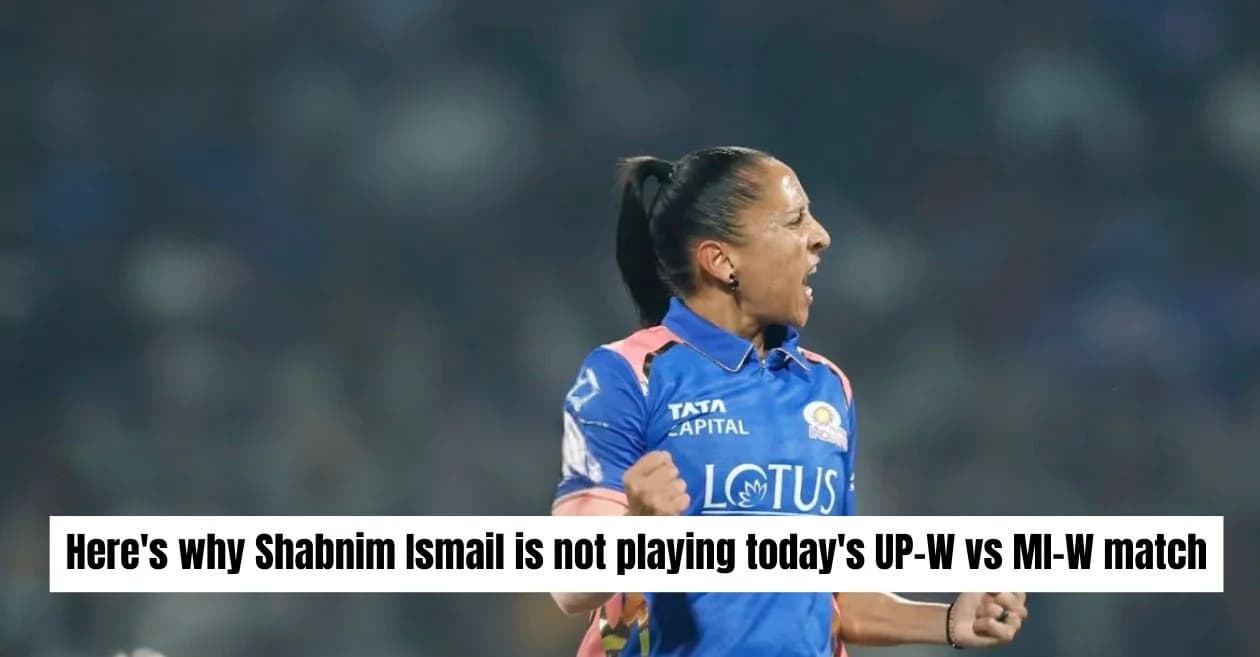 WPL 2026: Here’s why Shabnim Ismail is not playing today’s UP-W vs MI-W match