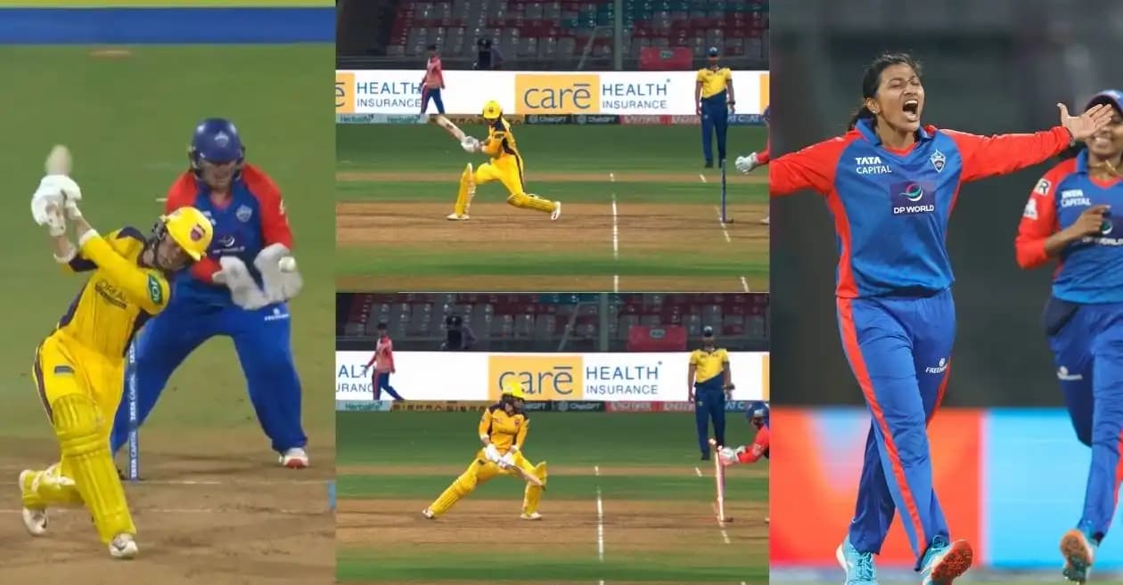 WATCH: Sneh Rana’s pumped-up celebration after removing Phoebe Litchfield in WPL 2026