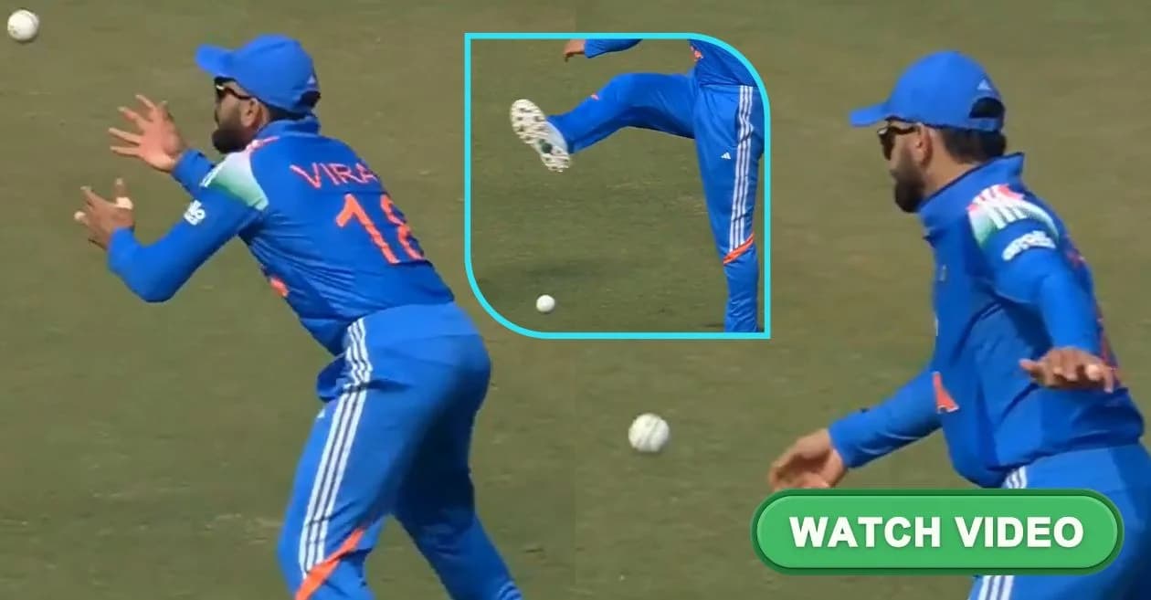 IND vs NZ : Virat Kohli reacts furiously after unexpected fielding error in Indore ODI