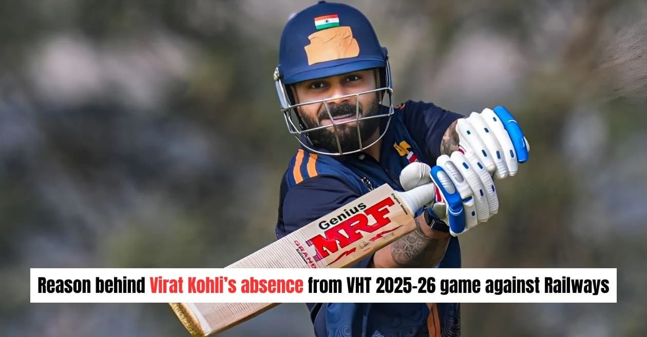 EXPLAINED: Why Virat Kohli is not playing for Delhi in today’s Vijay Hazare Trophy 2025-26 clash against Railways