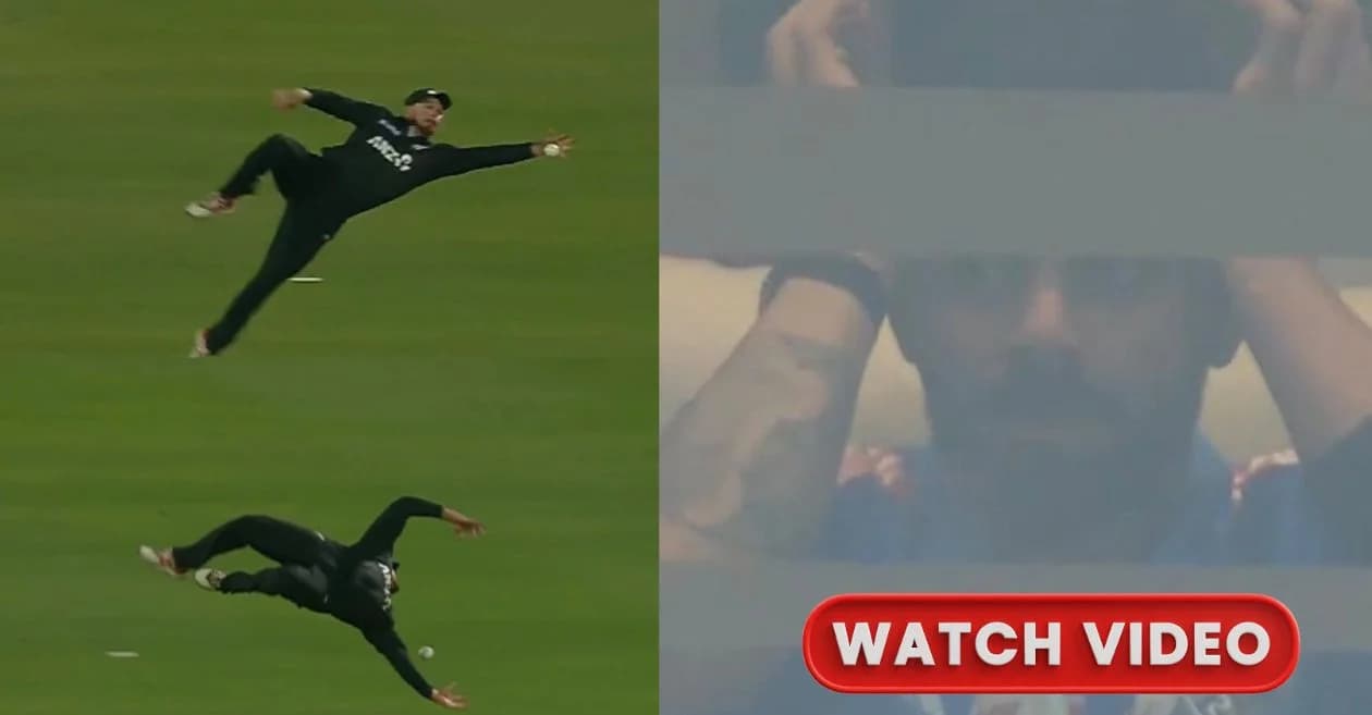 IND vs NZ : Virat Kohli frozen in disbelief as Glenn Phillips nearly pulls off an impossible catch to dismiss Shubman Gill during Vadodara ODI