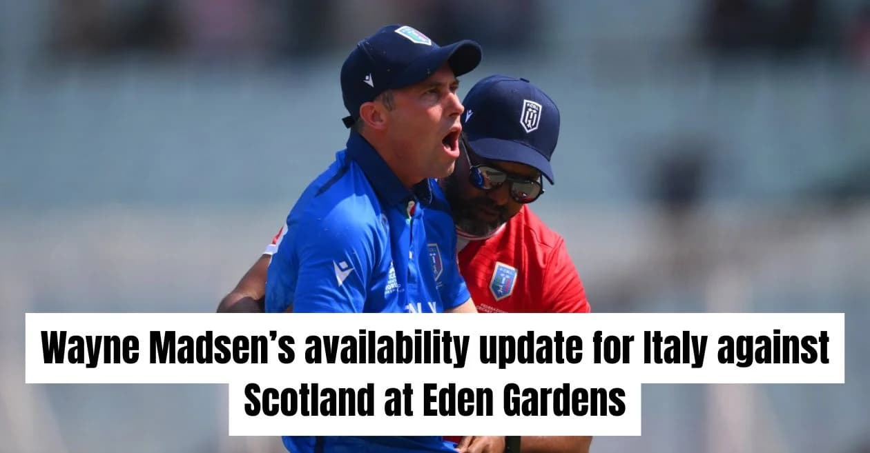 T20 World Cup 2026: Will Italy’s captain Wayne Madsen come out to bat against Scotland? Here’s what we know