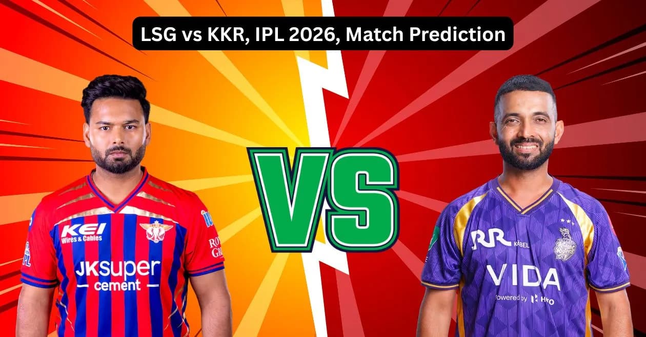LSG vs KKR, IPL 2026, Match Prediction: Who will win today’s game between Lucknow Super Giants and Kolkata Knight Riders?