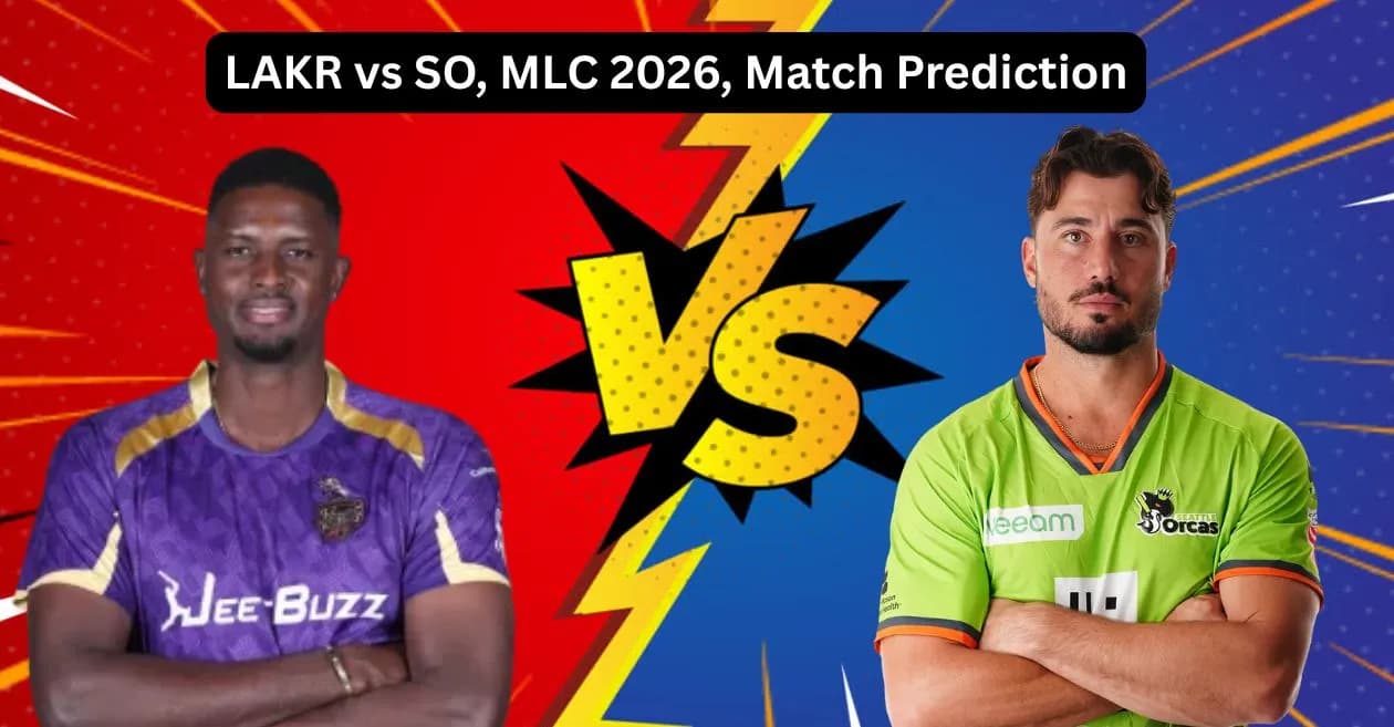 LAKR vs SO, MLC 2026, Match Prediction: Who will win today’s game between Los Angeles Knight Riders and Seattle Orcas?