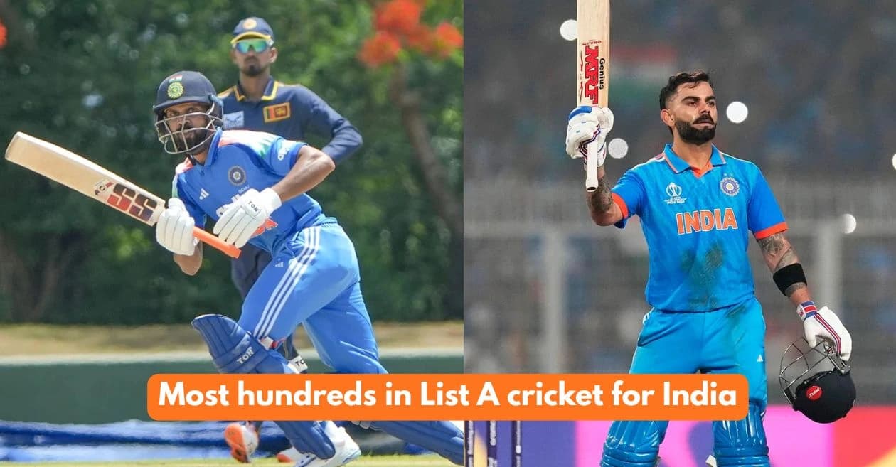 Indian batters with most List A centuries ft. Ruturaj Gaikwad