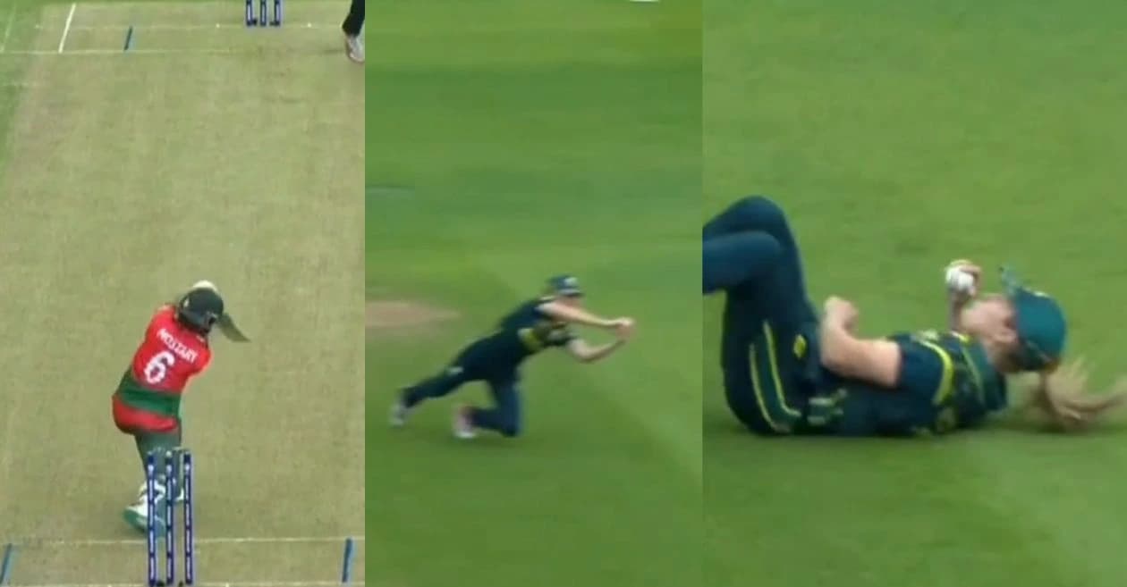 WATCH: Sophie Molineux takes stunning diving catch to send Sobhana Mostary packing in AUS vs BAN Women’s T20 World Cup 2026 clash