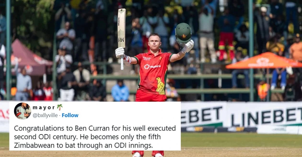 ZIM vs BAN: Fans erupt as Ben Curran lights up Harare with a stunning century in 2nd ODI