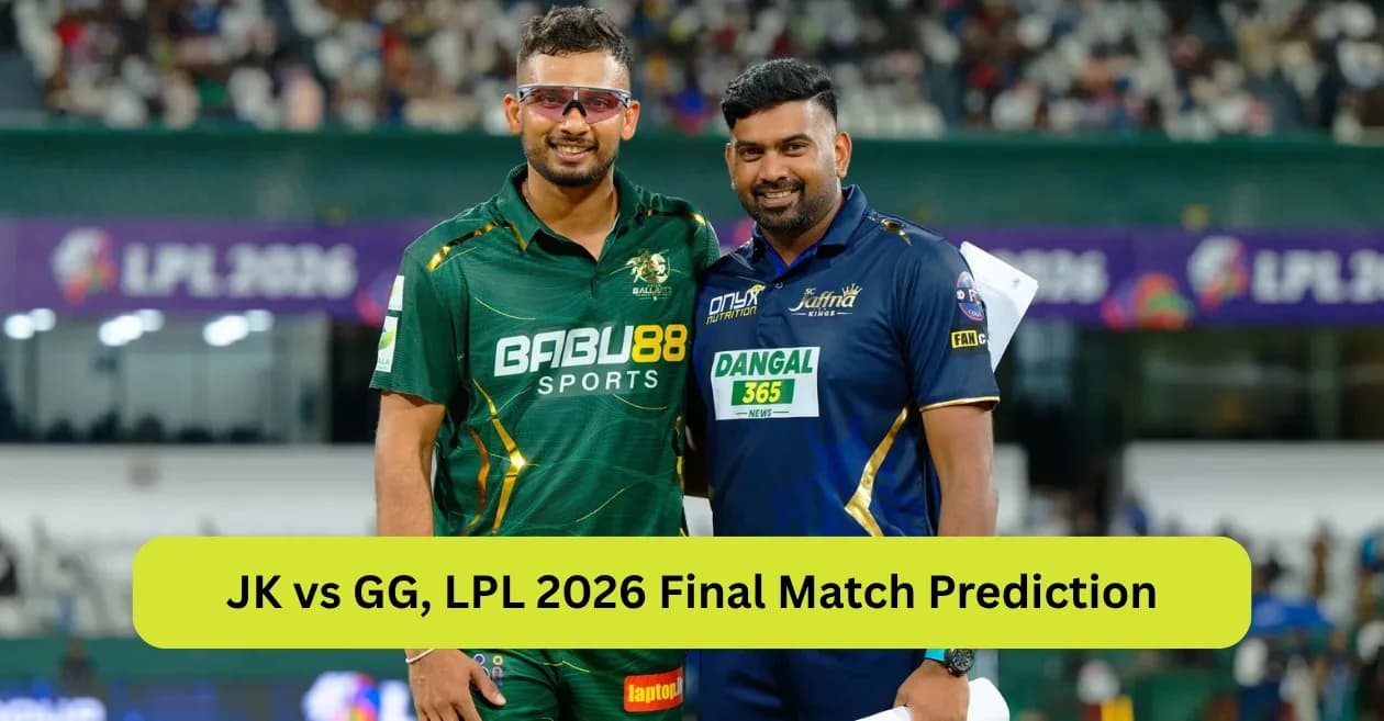JK vs GG, LPL 2026 Final Match Prediction: Who will win today’s game between Jaffna Kings and Galle Gallants?