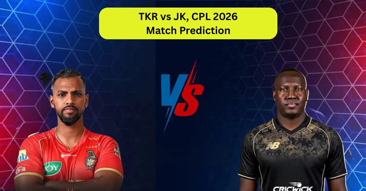 TKR vs JK, CPL 2026, Match Prediction: Who will win today’s game between Trinbago Knight Riders and Jamaica Kingsmen?