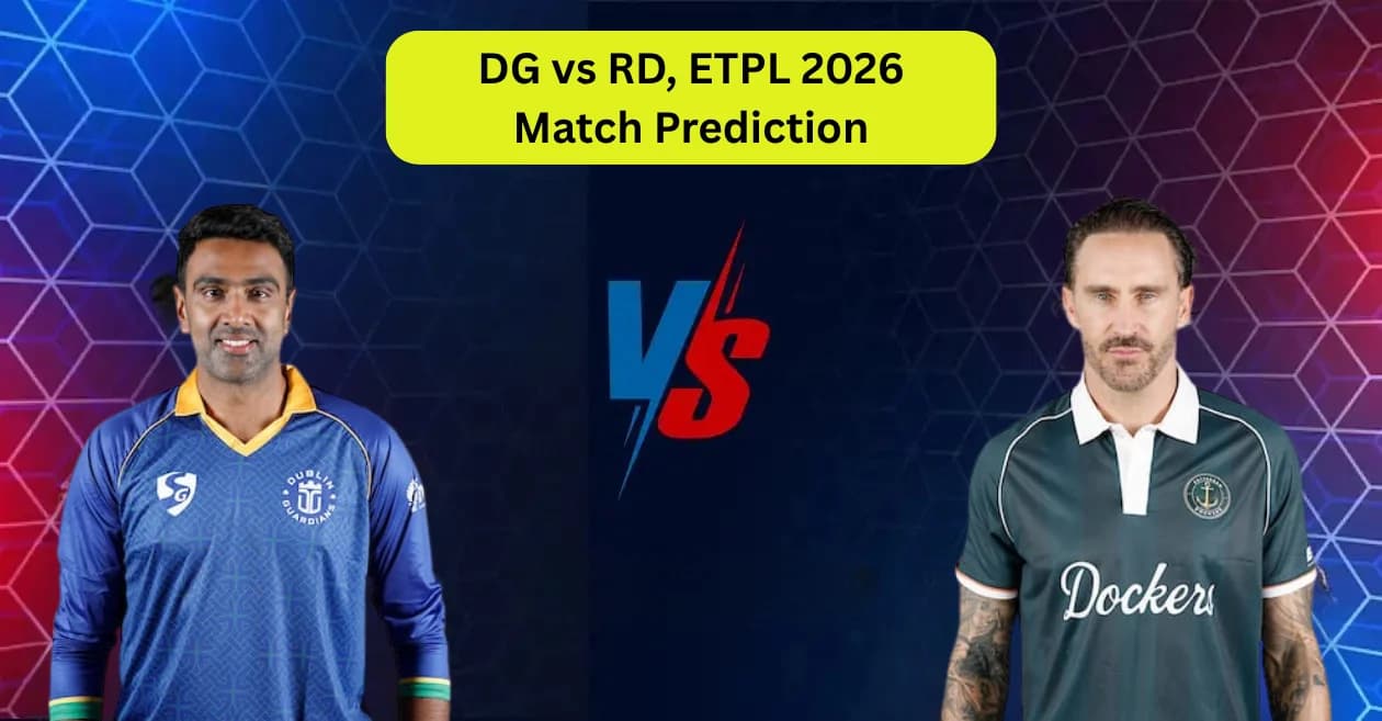 DG vs RD, ETPL 2026, Match Prediction: Who will win today’s game between Dublin Guardians and Rotterdam Dockers?
