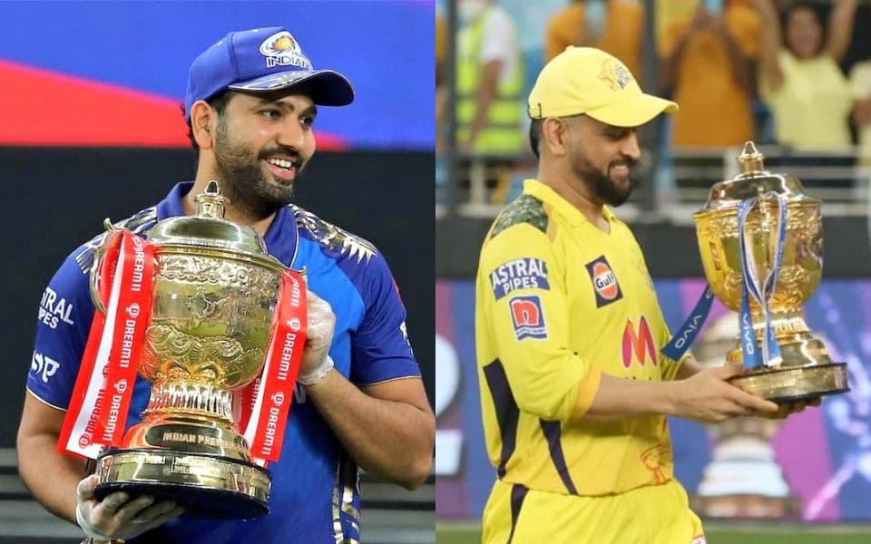 How many days since Rohit Sharma and MS Dhoni last won the IPL trophy?