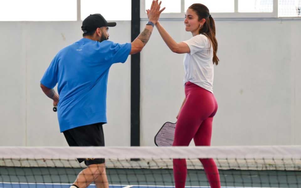IPL 2025: Virat Kohli, Anushka Sharma enjoy game of Pickleball, pictures go viral