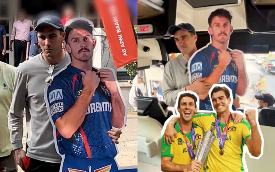 IPL 2025: SRH captain Pat Cummins hilariously carries Mitchell Marsh's placard while boarding team bus, video goes viral