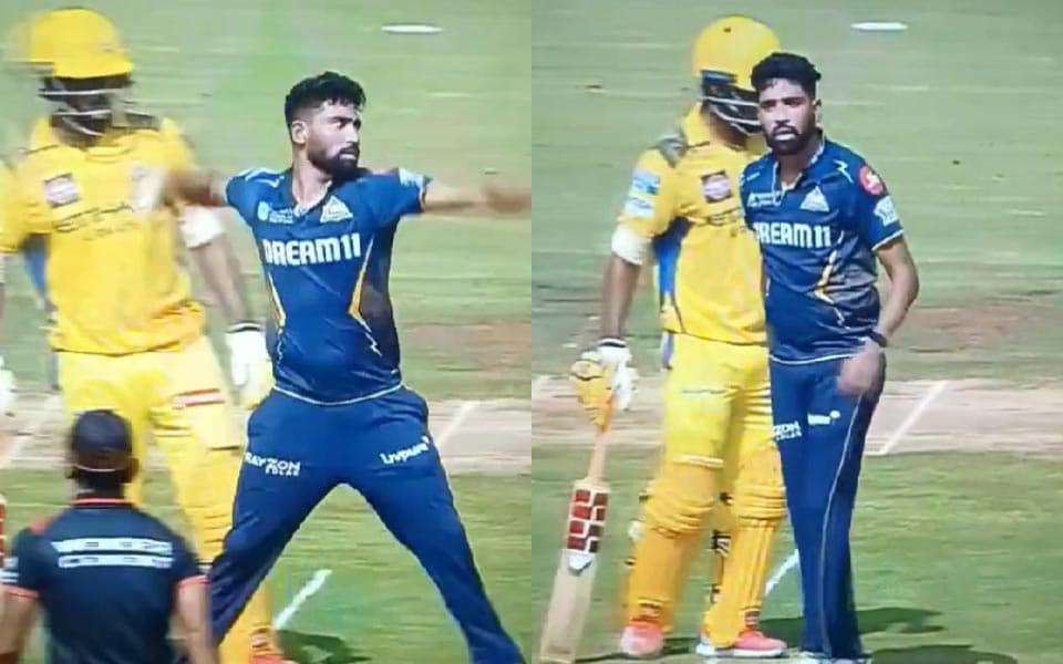 IPL 2025: Mohammed Siraj expresses frustration after Sai Kishore's fumble leads to overthrows