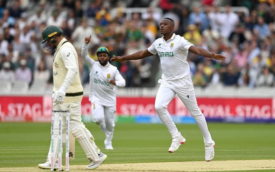 Kagiso Rabada ruled out of Australia Test series with hamstring tear