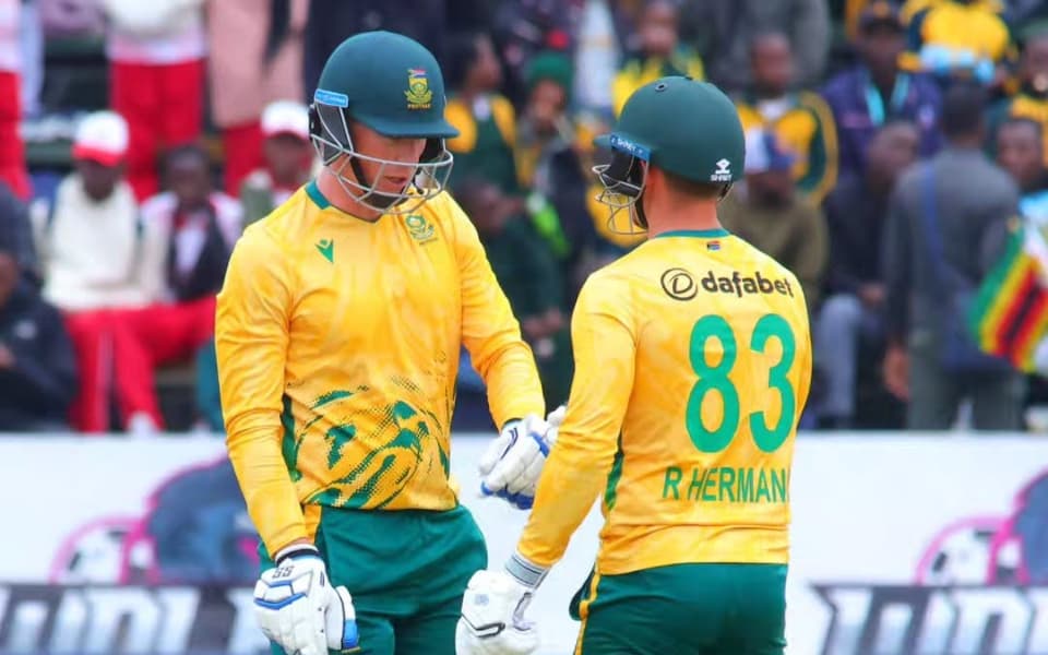 Tri-Nation Series 2025: Hermann, van der Dussen set up South Africa's convincing victory