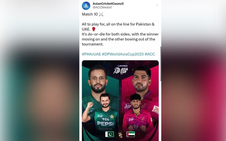 Asia Cup 2025: Pakistan vs UAE clash set to be cancelled, ACC's deleted post sparks controversy
