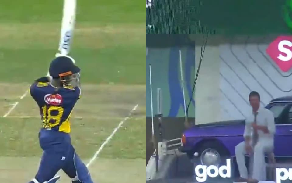 WATCH: Asia Cup 2025: Pathum Nissanka's six hits sponsored car, video showing dent goes viral