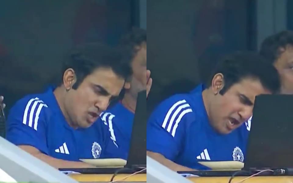 Asia Cup 2025: Gautam Gambhir animatedly bangs table in joy as Tilak Varma whacks Haris Rauf for six