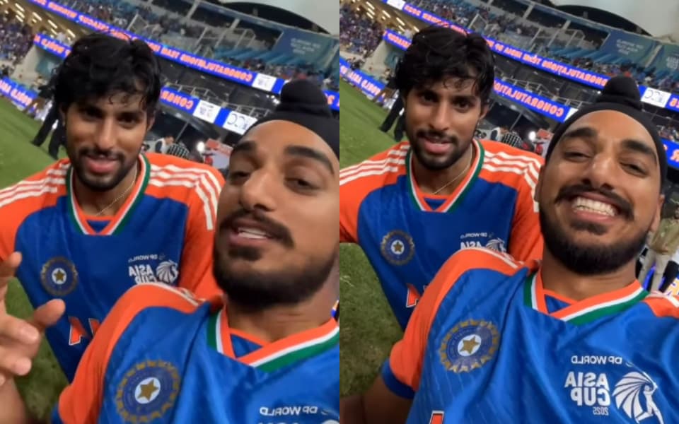 WATCH: Asia Cup 2025, Final: Arshdeep recreates 'final match you perform what happening' moment with Tilak Varma