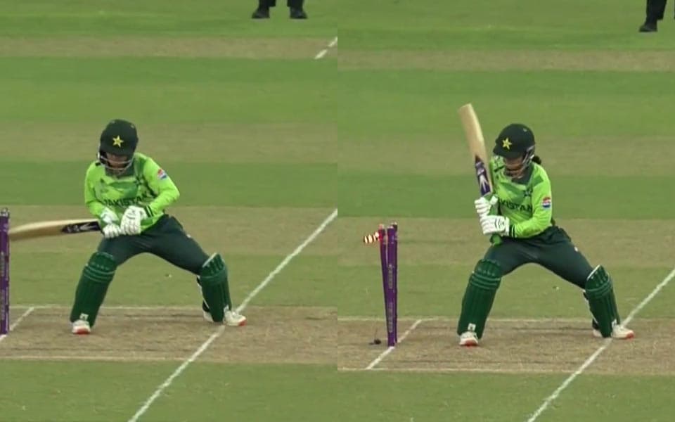 Women's World Cup 2025: Nashra Sandhu's freak hit-wicket dismissal against Bangladesh