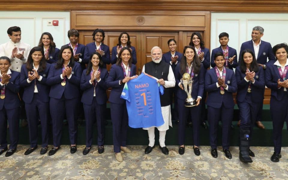 Women's World Cup 2025: India squad presents signed jersey to PM Narendra Modi at New Delhi residence